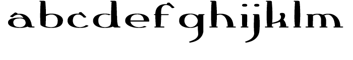 Crewekerne Expanded Bold Font LOWERCASE