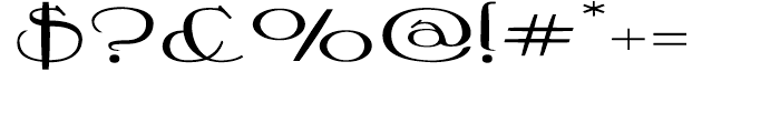 Crewekerne Expanded Regular Font OTHER CHARS
