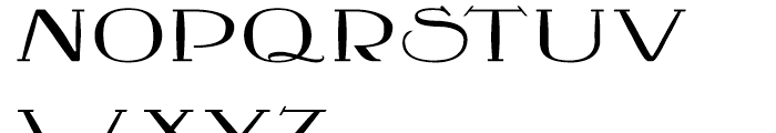 Crewekerne Expanded Regular Font UPPERCASE