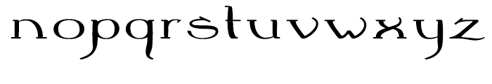 Crewekerne Expanded Regular Font LOWERCASE