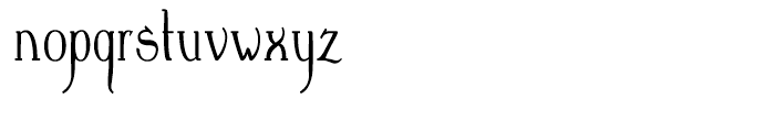 Crewekerne Magna Condensed Regular Font LOWERCASE
