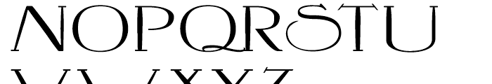 Crewekerne Magna Expanded Regular Font UPPERCASE