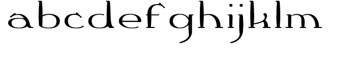 Crewekerne Magna Expanded Regular Font LOWERCASE
