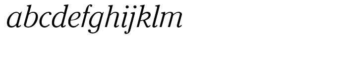 Criterion Light Italic Font LOWERCASE