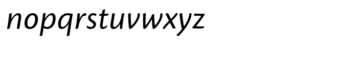Cronos Italic Font LOWERCASE