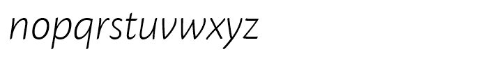 Cronos Light Display Italic Font LOWERCASE