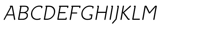 Croog Light Italic Font UPPERCASE