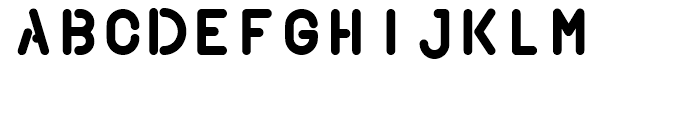 Crop Heavy Upright Font LOWERCASE