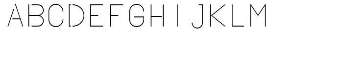 Crop Light Upright Font UPPERCASE