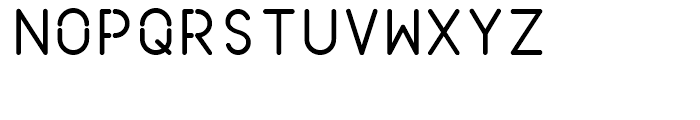 Crop Upright Font LOWERCASE