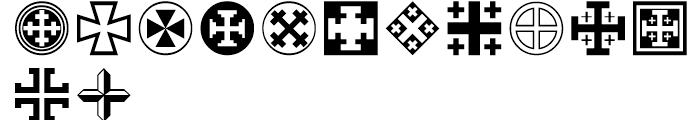 Cross Ornaments Font LOWERCASE
