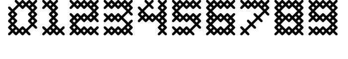 Cross Stitch COARSE Font OTHER CHARS