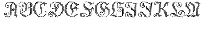 Cross Stitch ELABORATE Font UPPERCASE