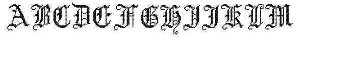 Cross Stitch GOTHIC Font UPPERCASE