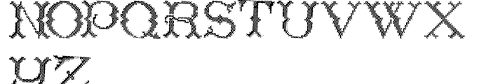 Cross Stitch REGAL Font UPPERCASE