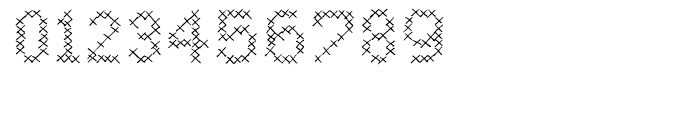 Cross Stitch Regular Font OTHER CHARS