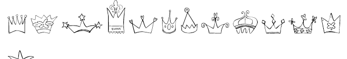 Crowns Regular Font LOWERCASE