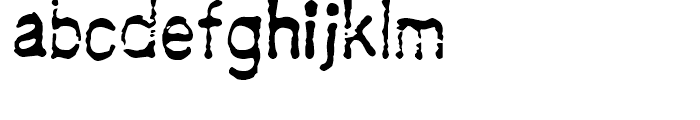 Crunk Regular Font LOWERCASE