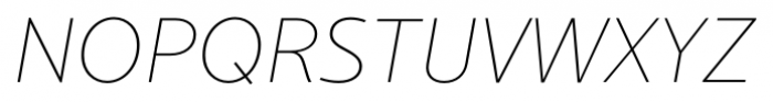 Cresta Hairline Italic Font UPPERCASE