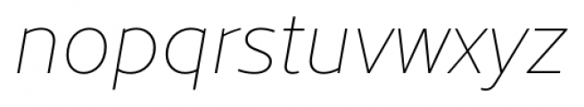Cresta Hairline Italic Font LOWERCASE