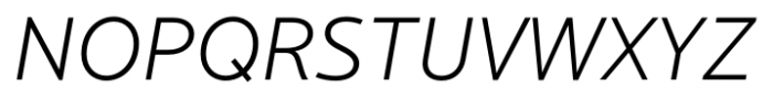 Cresta Light Italic Font UPPERCASE
