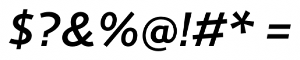 Cresta Medium Italic Font OTHER CHARS