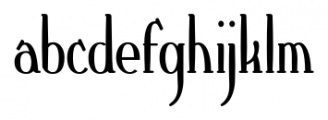 Crewekerne Condensed Bold Font LOWERCASE