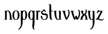 Crewekerne Condensed Bold Font LOWERCASE