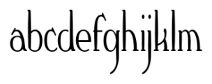 Crewekerne Condensed Font LOWERCASE