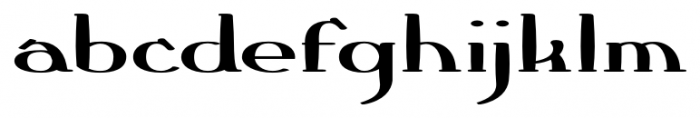 Crewekerne Expanded Heavy Font LOWERCASE