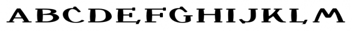 Crewekerne Magister Expanded Bold Font LOWERCASE