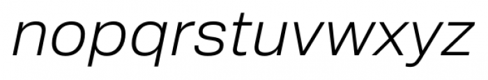 Crique Grotesk Display Light Italic Font LOWERCASE