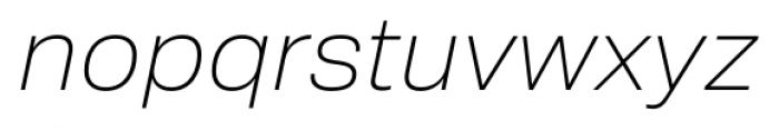 Crique Grotesk Display Thin Italic Font LOWERCASE