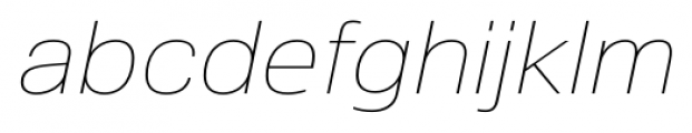 Crique Grotesk Display UltraLight Italic Font LOWERCASE