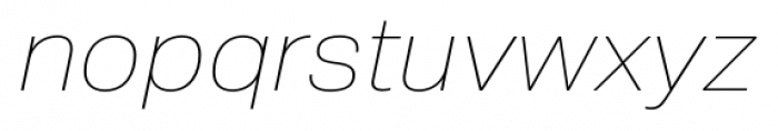 Crique Grotesk Display UltraLight Italic Font LOWERCASE