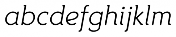 Croog Light Italic Font LOWERCASE