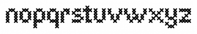 Cross Stitch Basic Font LOWERCASE