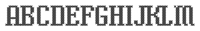 Cross Stitch Classic Font UPPERCASE