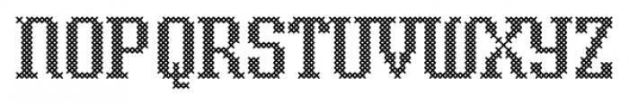 Cross Stitch Classic Font UPPERCASE