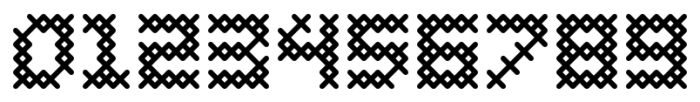 Cross Stitch Coarse Font OTHER CHARS