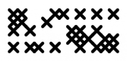 Cross Stitch Coarse Font LOWERCASE