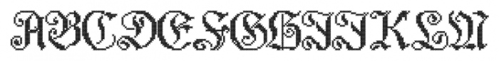 Cross Stitch Elaborate Font UPPERCASE