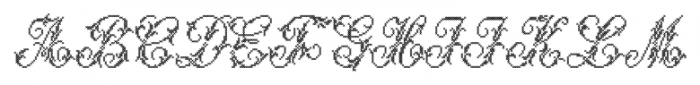 Cross Stitch Majestic Font UPPERCASE