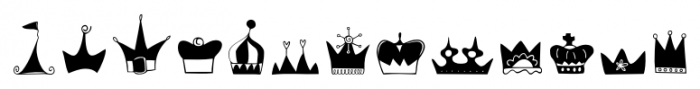 Crowns Regular Font UPPERCASE