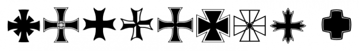 Crucis Ornaments Regular Font OTHER CHARS