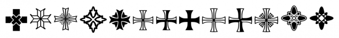 Crucis Ornaments Regular Font UPPERCASE