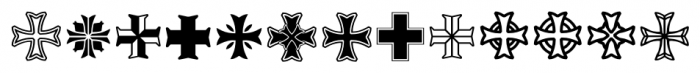 Crucis Ornaments Regular Font LOWERCASE