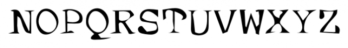 Crufty Gothic Medium Font UPPERCASE
