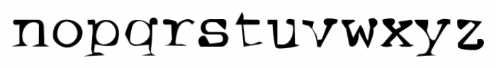 Crufty Gothic Medium Font LOWERCASE