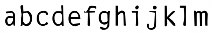 Crufty Sans Regular Font LOWERCASE